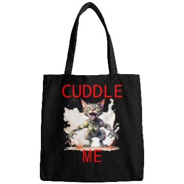 Discover sweet alien cat meow Bags