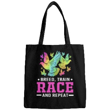 Discover Retro Breed Train Race And Repeat Funny Pigeon Bags
