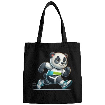 Discover Cute Marathon Runner Panda Bags