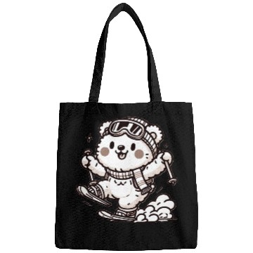 Discover Cute Skier Bear Bags