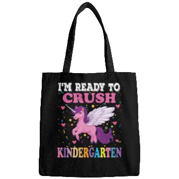 Discover Crush kindergarten dabbing unicorn back to school Bags