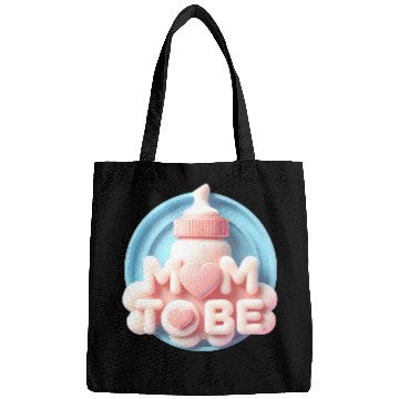 Discover Cute Mom To Be Baby Announcement Design Bags