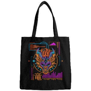 Discover Cyberpunk Technology Synthwave Japanese Bags
