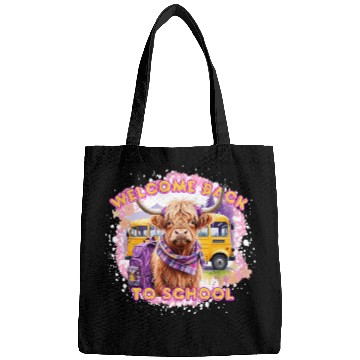 Discover Highland Cow Back to School Bags