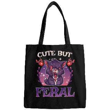 Discover Cute but Feral! Wild Cat Party Concert Cat Lovers Bags