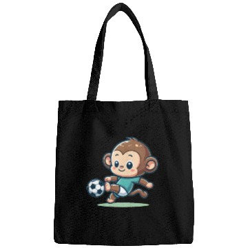Discover Cute Soccer Player Monkey Bags
