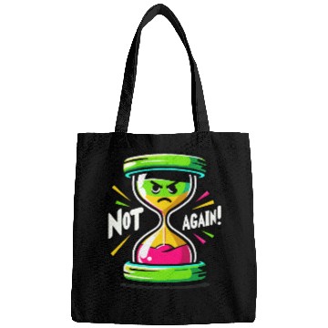 Discover Angry Hourglass Not Again Lime Green Trendy Colors Bags