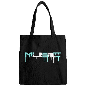 Discover Music Text Letters Quote Saying Graffiti Drops Bags