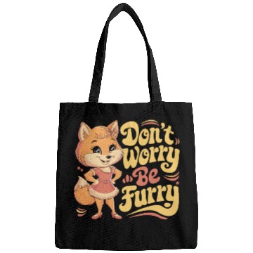 Discover Don't Worry Be Furry Cute Character Design Bags