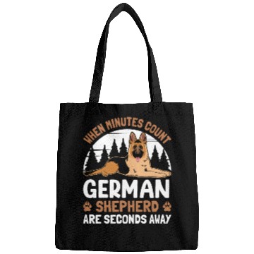 Discover WHEN MINUTES COUNT GERMAN SHEPHERD Bags