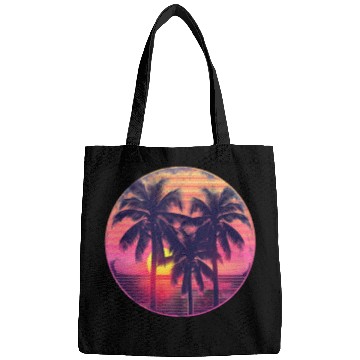 Discover Palm Trees In The Sunset Bags