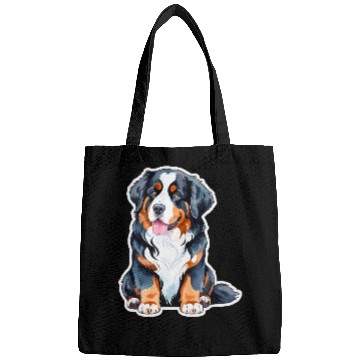 Discover Bernese Mountain Dog Watercolor Bags