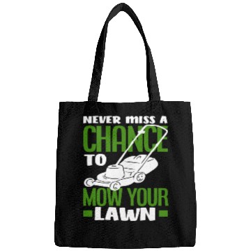 Discover Landscaper Gardener Lawn Mowing Saying Bags