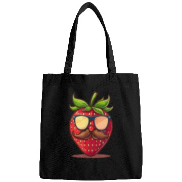 Discover Strawberry Sunglasses Mustache Fruits Bags