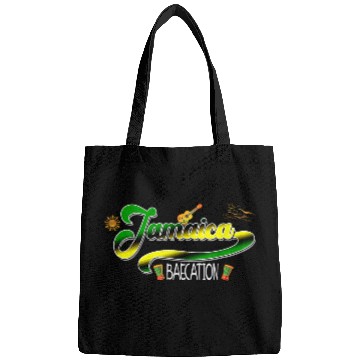 Discover Jamaica Baecation Matching Typography Bags