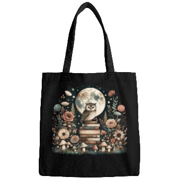 Discover Floral Cottagecore Owl Aesthetic Bags