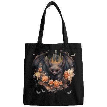 Discover Cute Bat Flowers Aesthetic Bags