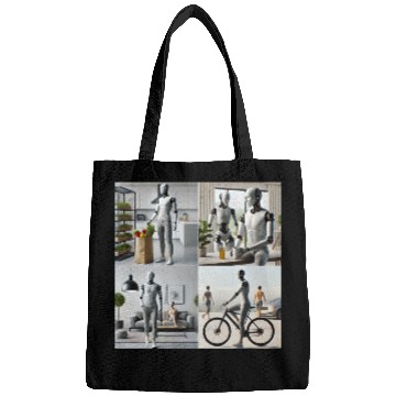 Discover Robot Busy Being Human Bags