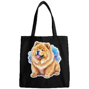 Discover Chow Chow Watercolor Bags