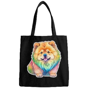 Discover Chow Chow Watercolor Bags