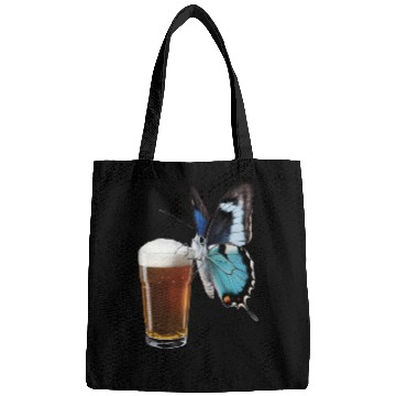 Discover Butterfly Drinking Beer Realistic Bags