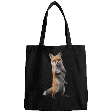 Discover Fox Playing Clarinet Realistic Bags
