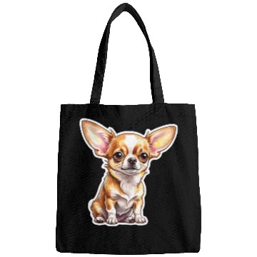 Discover Chihuahua Watercolor Bags