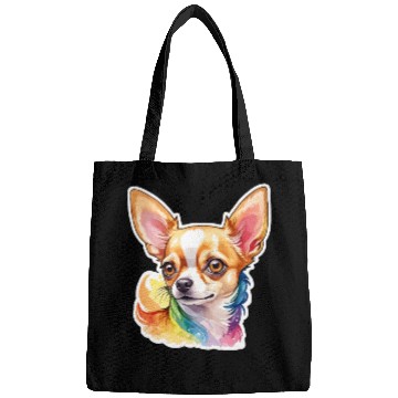 Discover Chihuahua Watercolor Bags