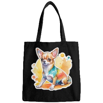 Discover Chihuahua Watercolor Bags
