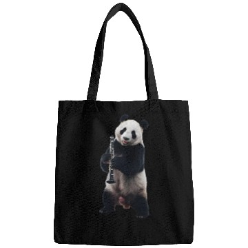 Discover Panda Playing Clarinet Realistic Bags