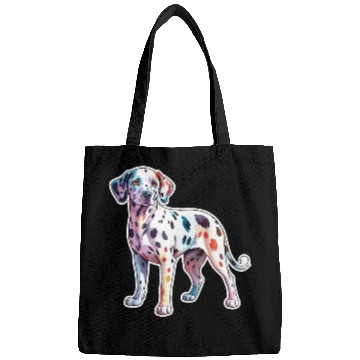 Discover Dalmatian Dog Watercolor Bags