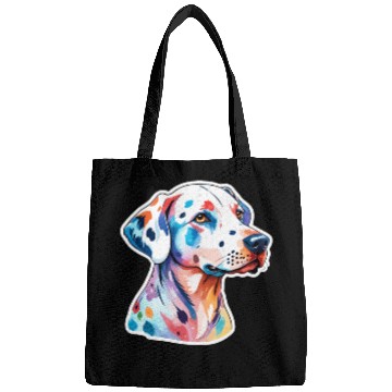 Discover Dalmatian Dog Watercolor Bags