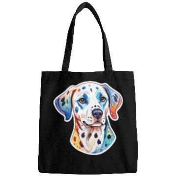 Discover Dalmatian Dog Watercolor Bags
