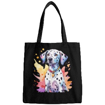 Discover Dalmatian Dog Watercolor Bags
