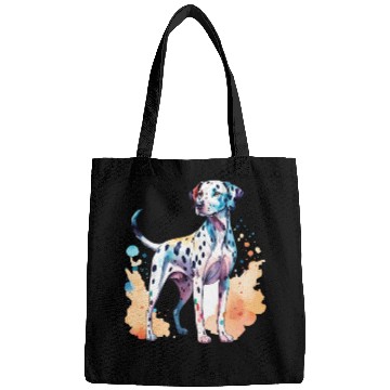 Discover Dalmatian Dog Watercolor Bags