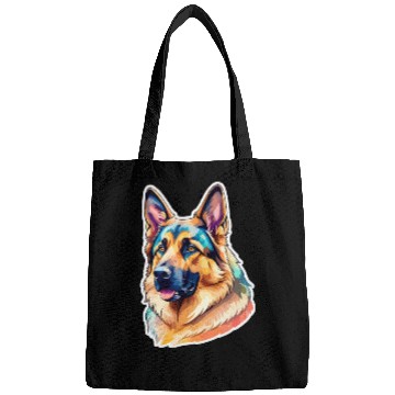 Discover German Shepherd Watercolor Bags