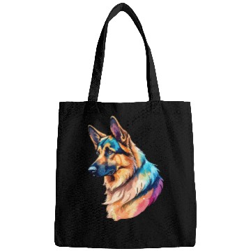 Discover German Shepherd Watercolor Bags
