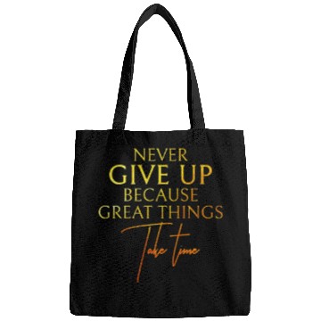 Discover NEVER GIVE UP Bags