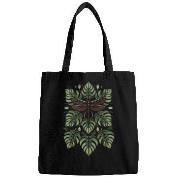 Discover Dragon Fly on Monstera Bags