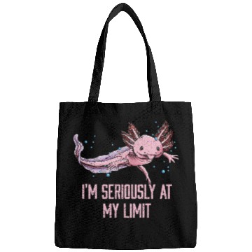 Discover Im Seriously at My Limit Axolotl Memes Salamander Bags