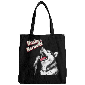Discover Husky & Karaoke Dog Husky Lover Bags
