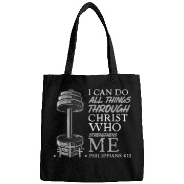 Discover Weightlifter Christian Bible Verse Bags