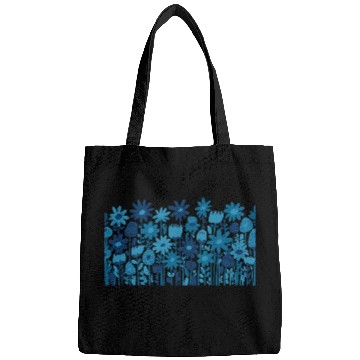 Discover Blue Wildflowers Bags