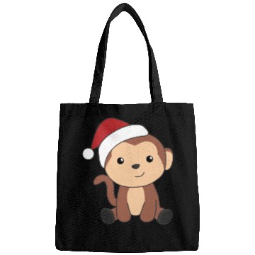 Discover Monkey Christmas Snow Winter Animals Monkeys Bags