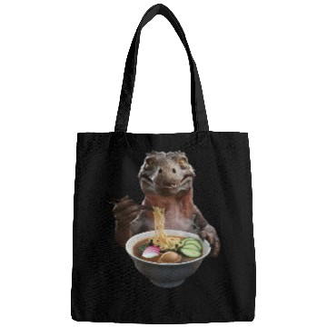 Discover Komodo Eating Ramen Realistic Bags