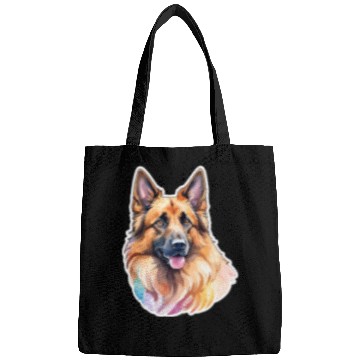 Discover Belgian Shepherd Watercolor Bags