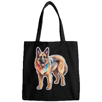 Discover Belgian Shepherd Watercolor Bags