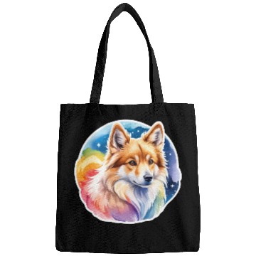 Discover Icelandic Sheepdog Watercolor Bags