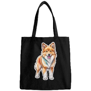 Discover Icelandic Sheepdog Watercolor Bags