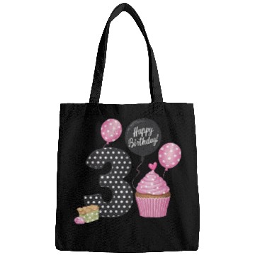 Discover Girl 3rd Birthday Pink Bags
